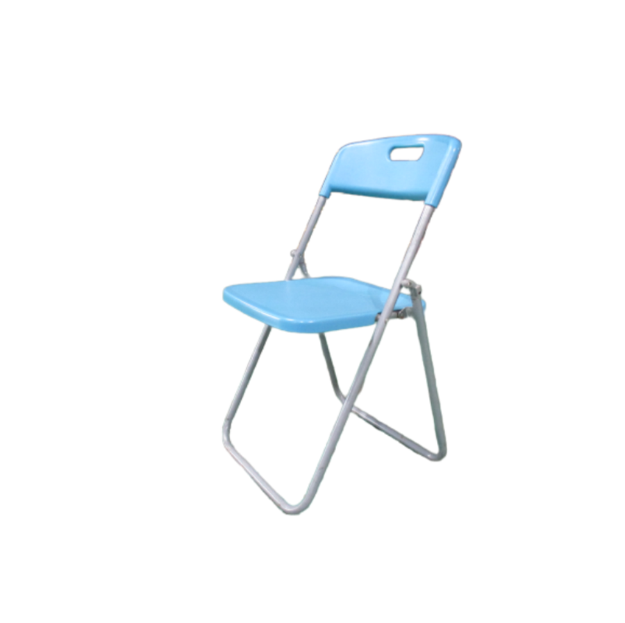 折畳椅子(プラスチック/ブルー）