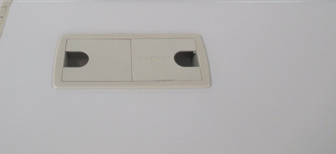 中古片袖机の配線