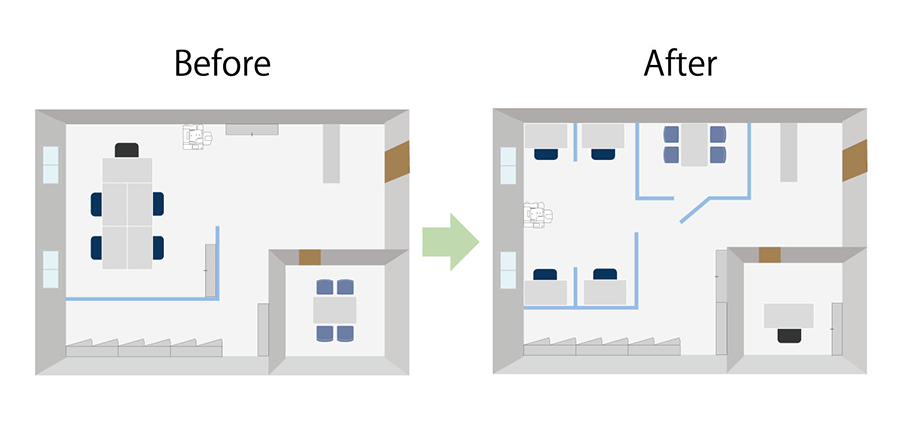 事務所レイアウト提案
