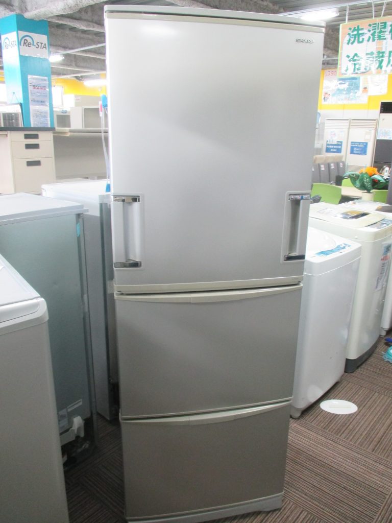 中古3ドア冷蔵庫345L