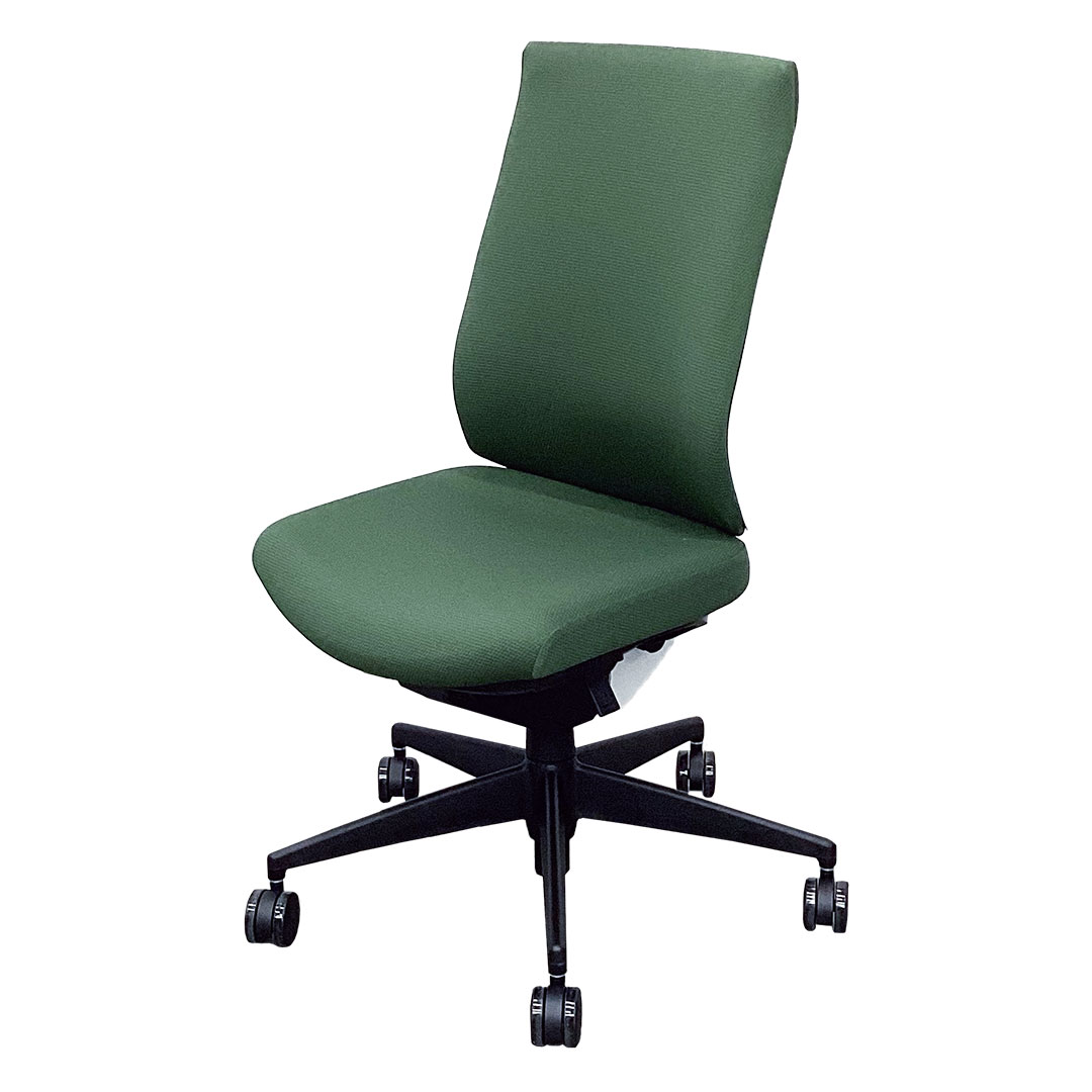 事務椅子 緑 正面