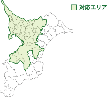 千葉県の対応エリア地図